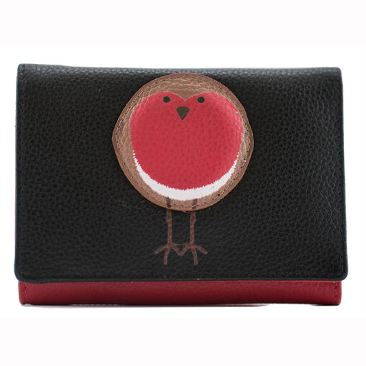 Robin Tri Fold Leather Purse