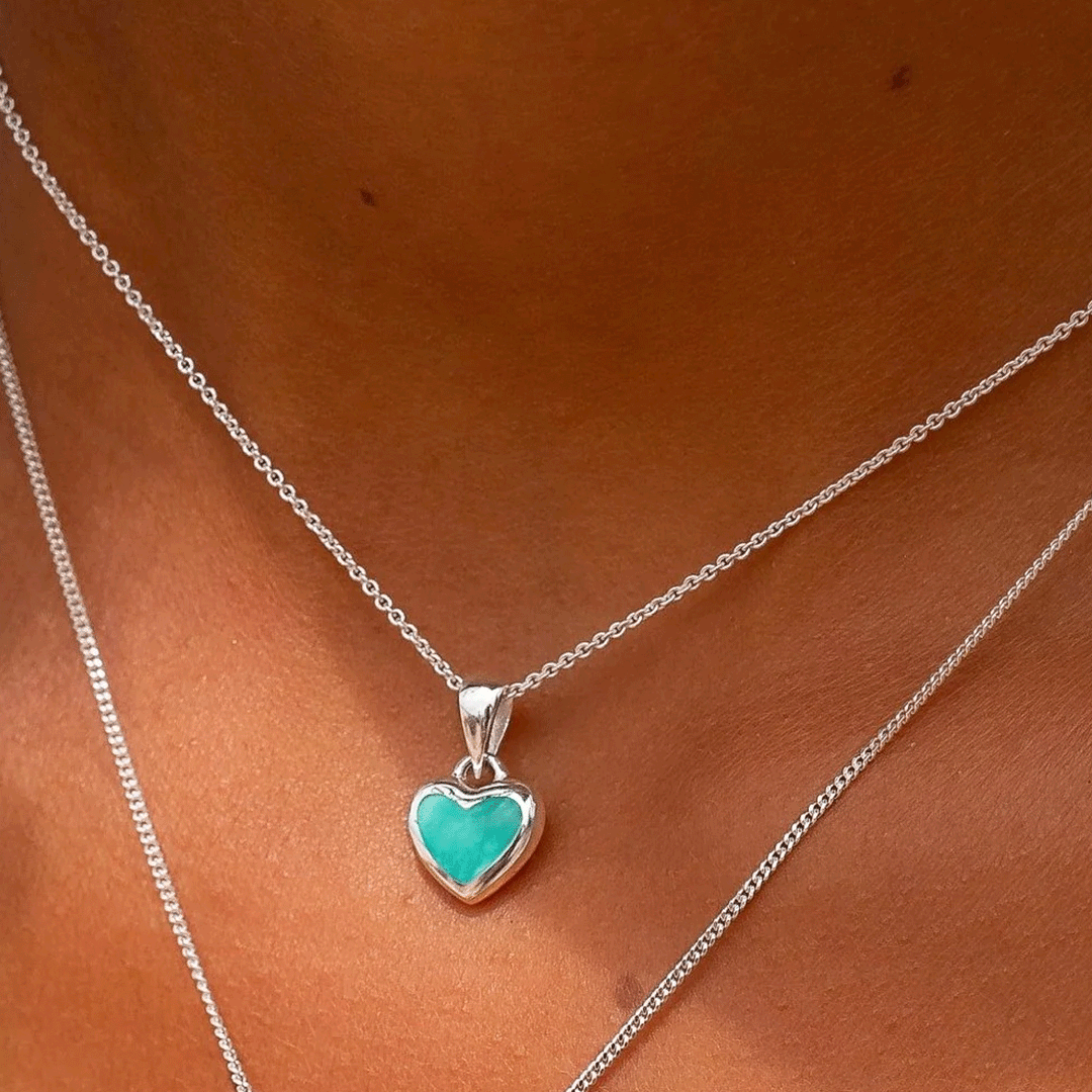 Turquoise Heart Necklace