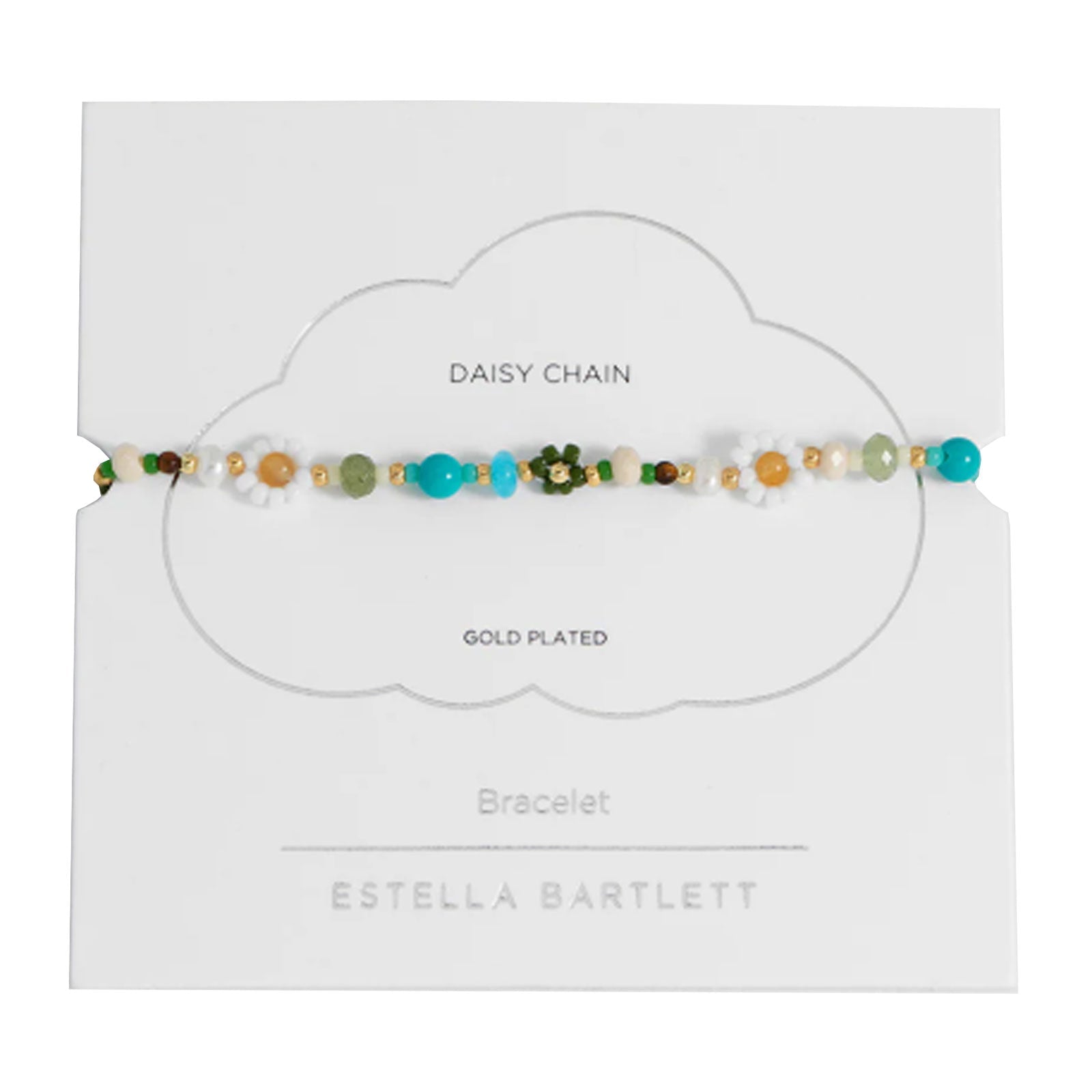 Green Flower Beaded Bracelet - Cotswold Jewellery