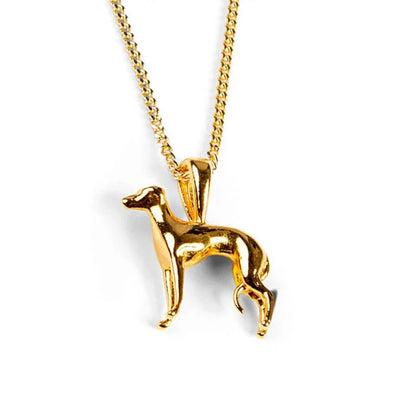 Greyhound Golden Necklace - Cotswold Jewellery