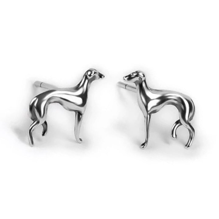 Greyhound Sterling Silver Earrings - Cotswold Jewellery