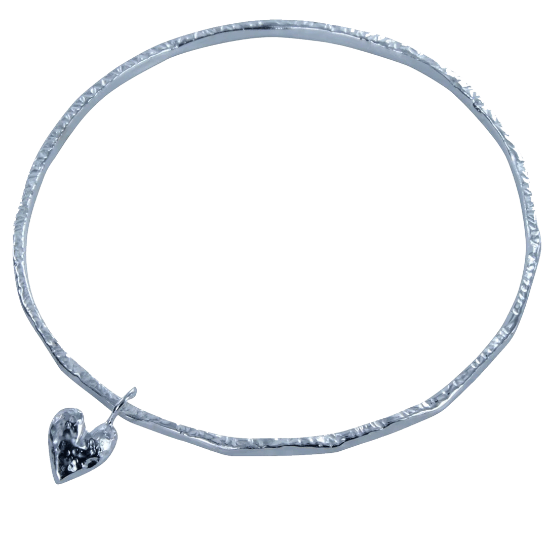 hammered-bangle-with-heart-charm