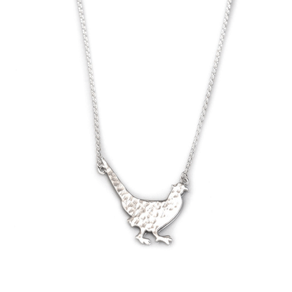Hiho Silver Pheasant Necklace - Cotswold Jewellery