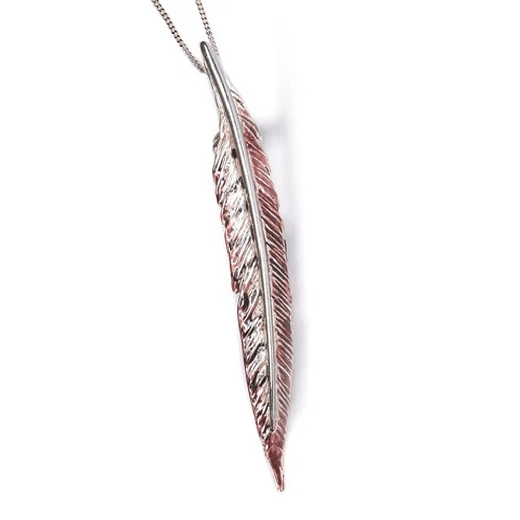 Hand Painted Pheasant Feather Necklace - Cotswold Jewellery