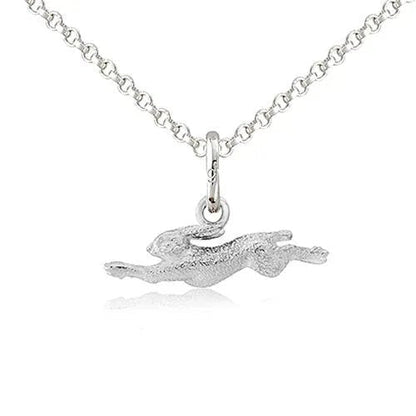 Hare Recycled Sterling Silver Necklace - Cotswold Jewellery