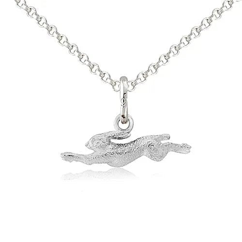 Hare Recycled Sterling Silver Necklace - Cotswold Jewellery