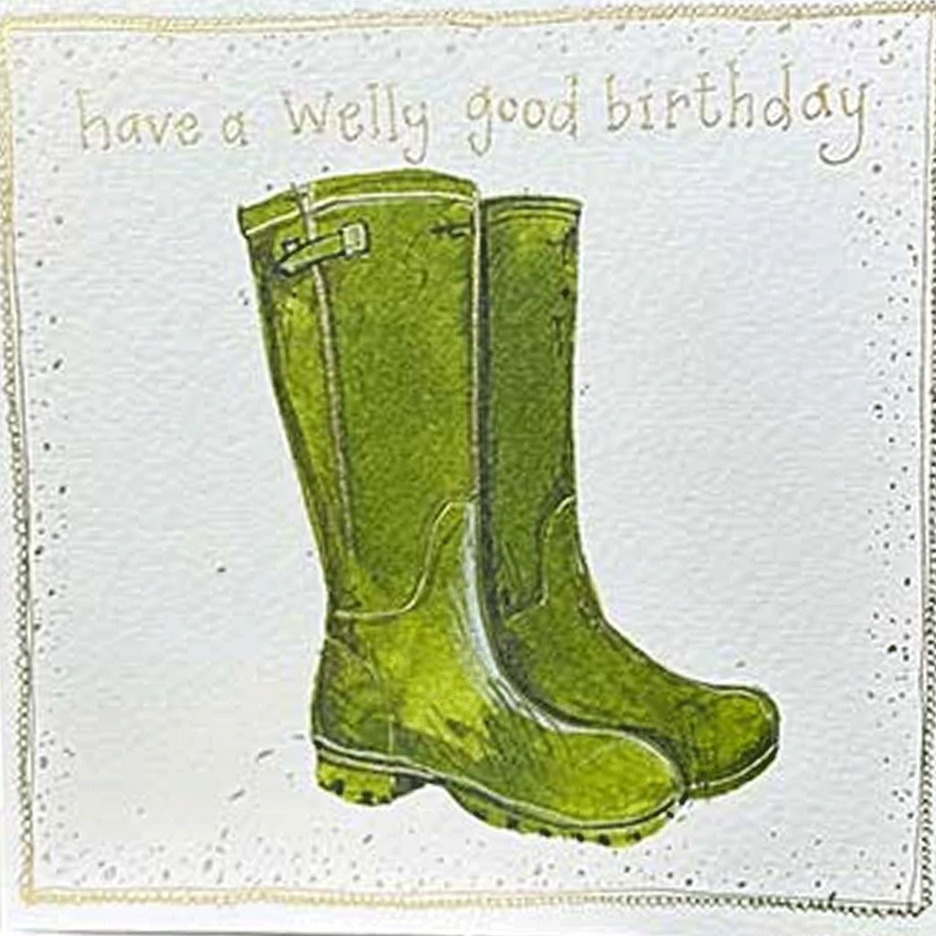 Have a Welly Good Birthday Card - Cotswold Jewellery