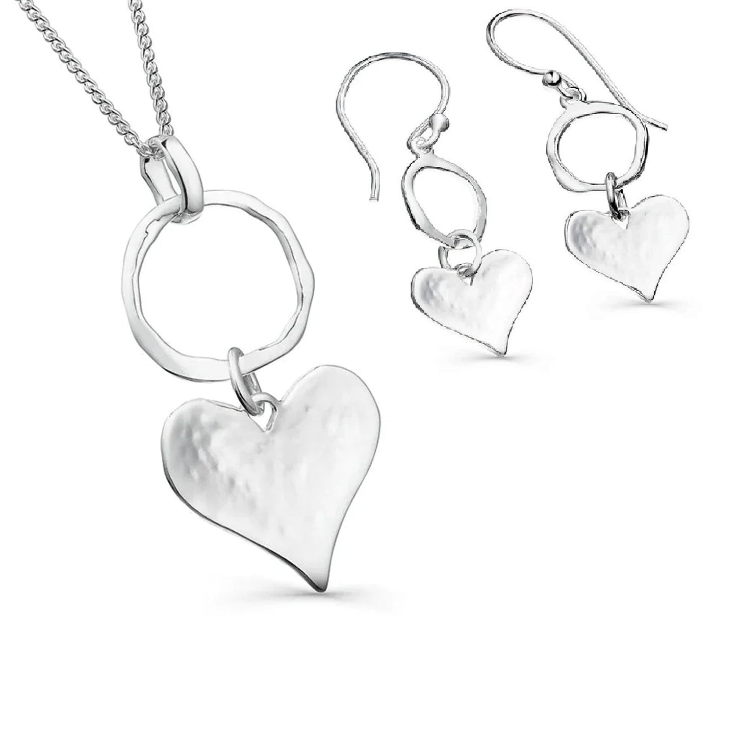 Hearts Desire Necklace & Earrings Set - Cotswold Jewellery