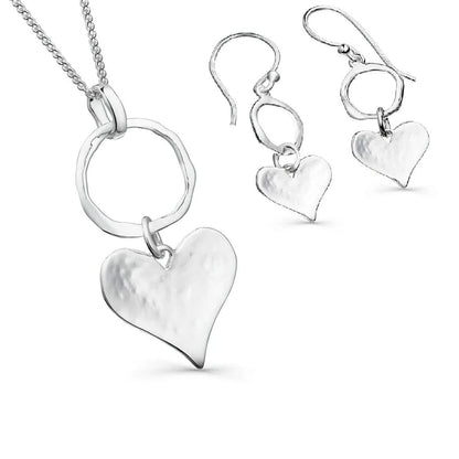 Hearts Desire Necklace & Earrings Set - Cotswold Jewellery