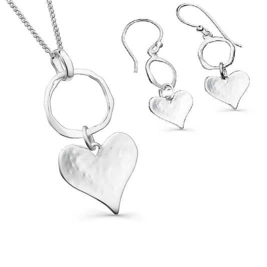Hearts Desire Necklace & Earrings Set - Cotswold Jewellery