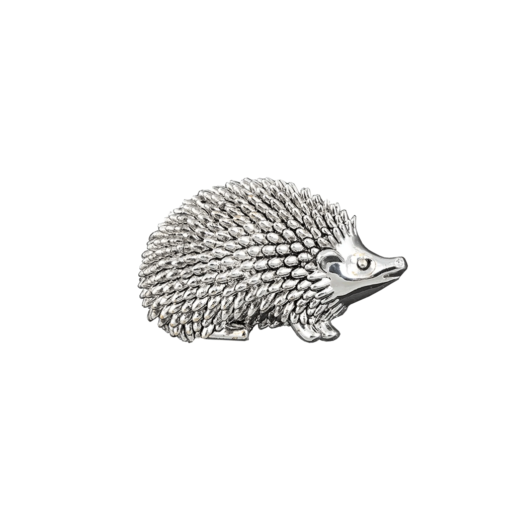 Hedgehog Silver Plated Brooch - Cotswold Jewellery
