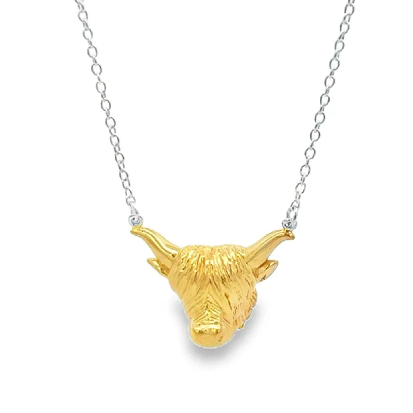 Highland Cow Gold Necklace - Cotswold Jewellery