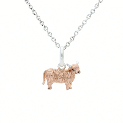 Highland Cow Necklace - Cotswold Jewellery