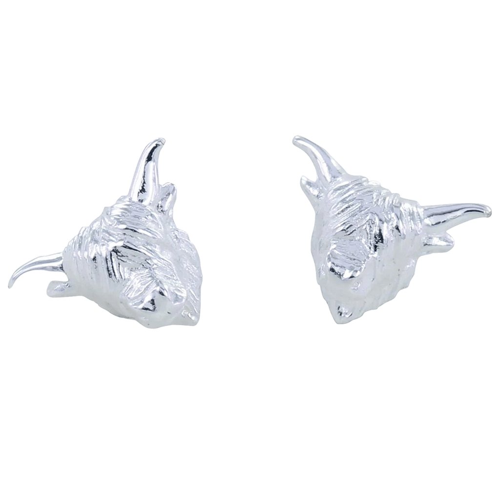 Highland Cow Sterling Silver Earrings - Cotswold Jewellery