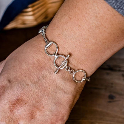Hiho Silver Multi Snaffles Bracelet - Cotswold Jewellery