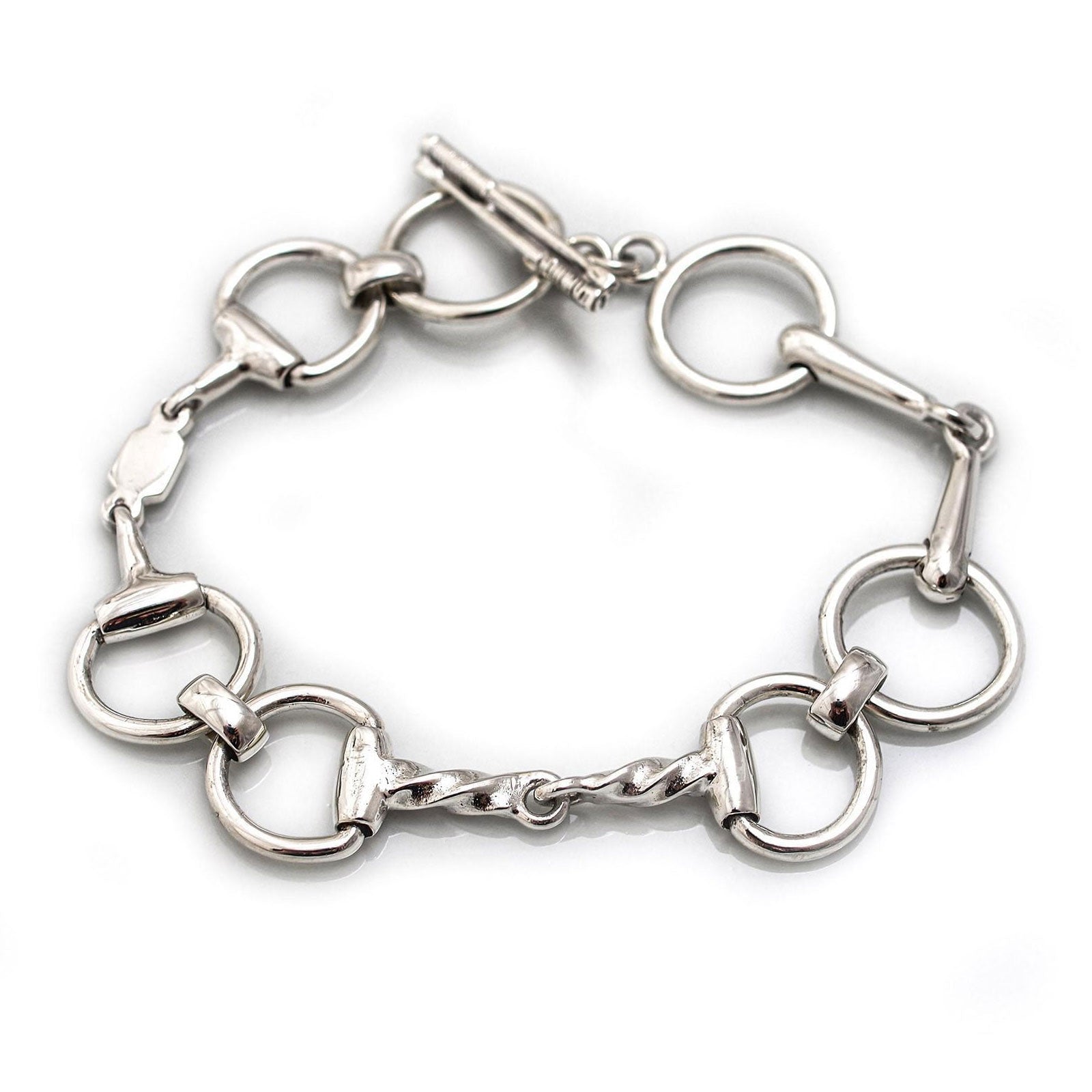Hiho Silver Multi Snaffles Bracelet - Cotswold Jewellery