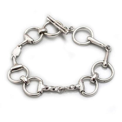 Hiho Silver Multi Snaffles Bracelet - Cotswold Jewellery