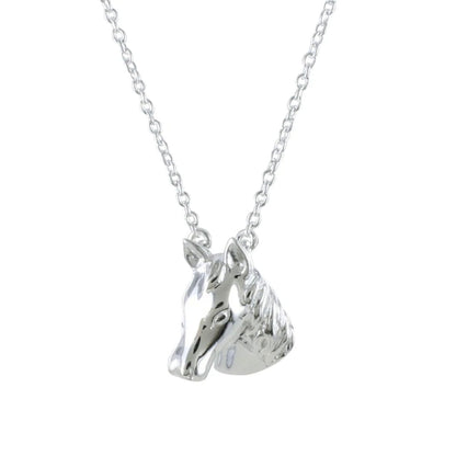 Horse Head Sterling Silver Necklace - Cotswold Jewellery