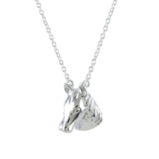 Horse Head Sterling Silver Necklace - Cotswold Jewellery