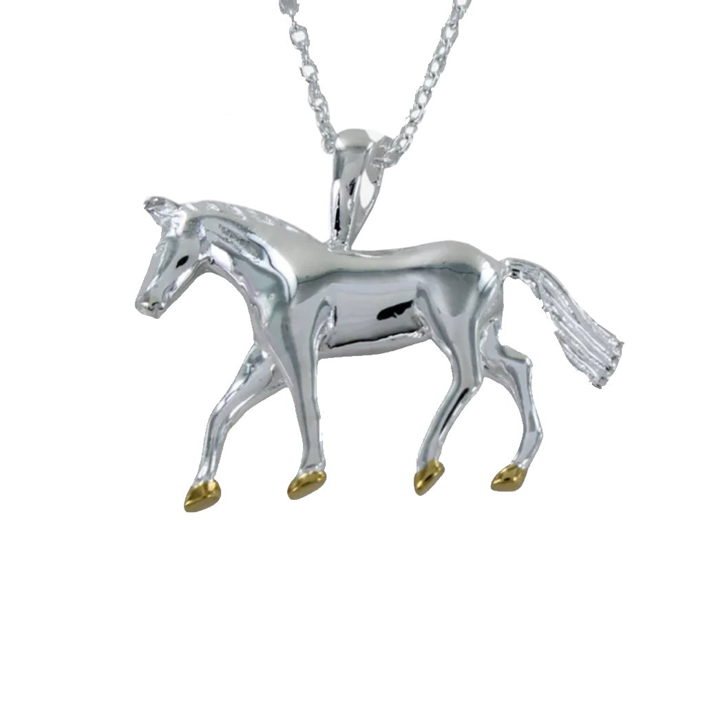 Horse Sterling Silver Necklace - Cotswold Jewellery