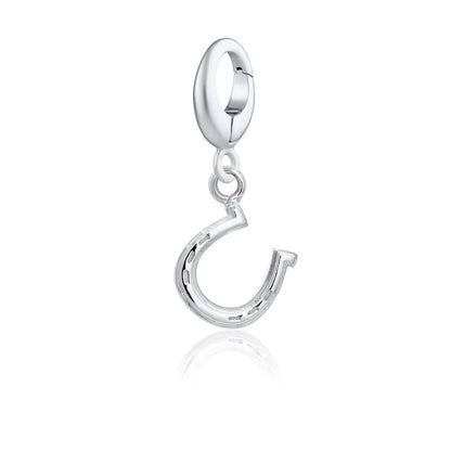 Horseshoe Charm Sterling Silver Necklace - Cotswold Jewellery