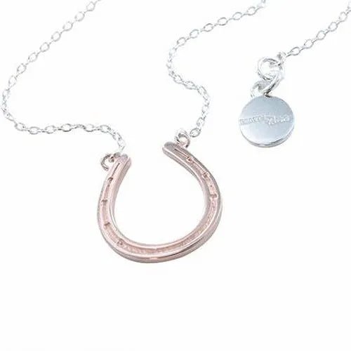 Horseshoe Necklace Rose Gold - Cotswold Jewellery