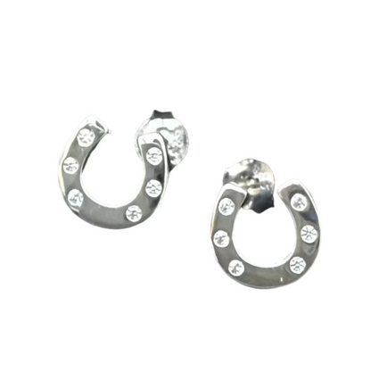horseshoe-sparkly-sterling-silver-earrings
