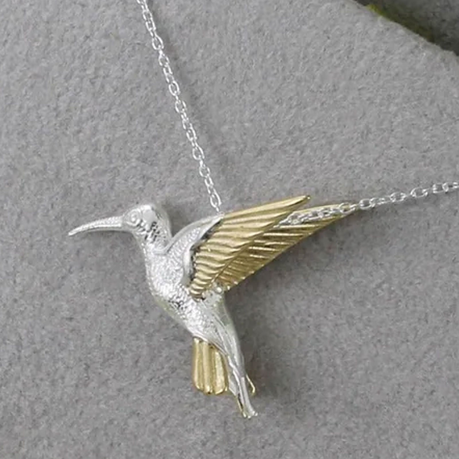 Hummingbird Sterling Silver Necklace - Cotswold Jewellery