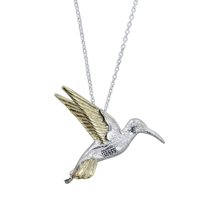 Hummingbird Sterling Silver Necklace - Cotswold Jewellery