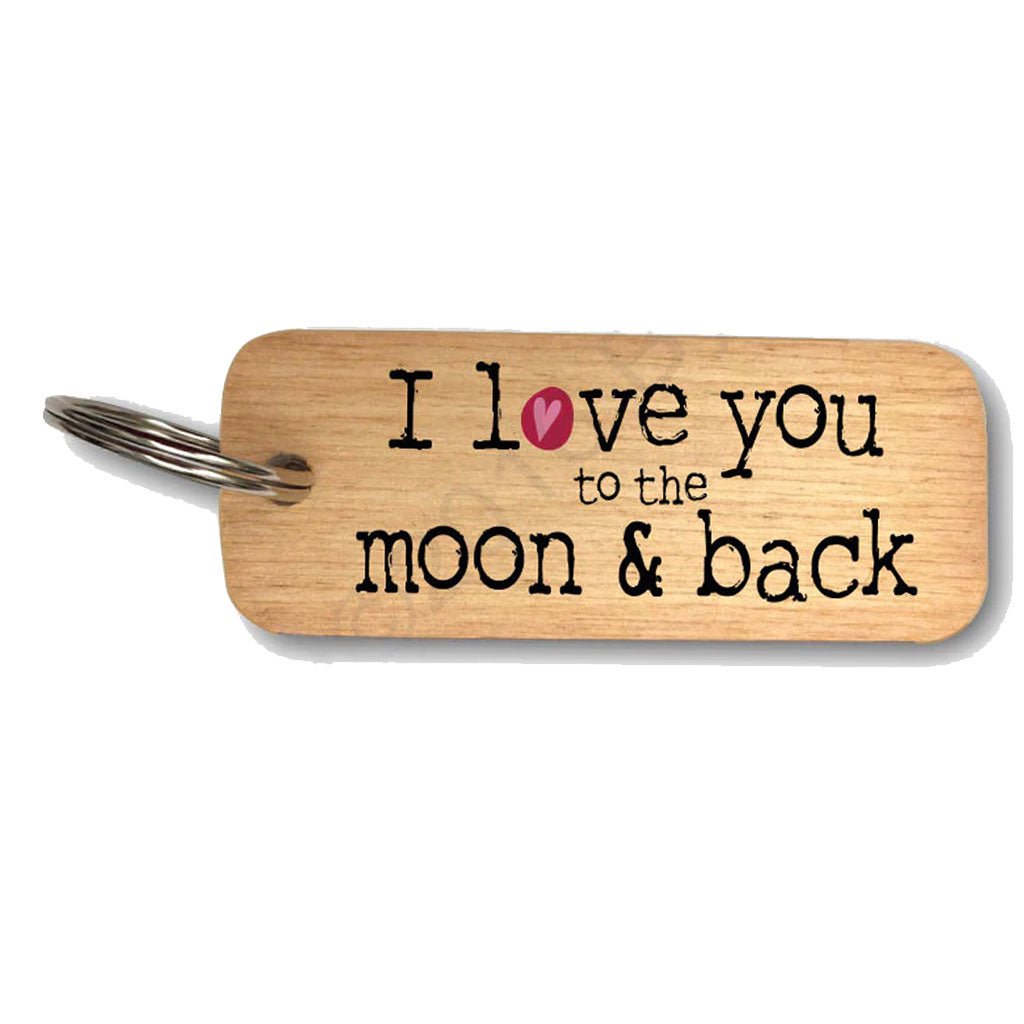 I Love You to The Moon Keyring - Cotswold Jewellery