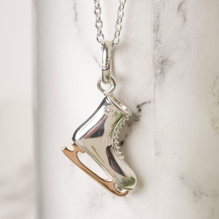 Ice Skate Necklace - Cotswold Jewellery