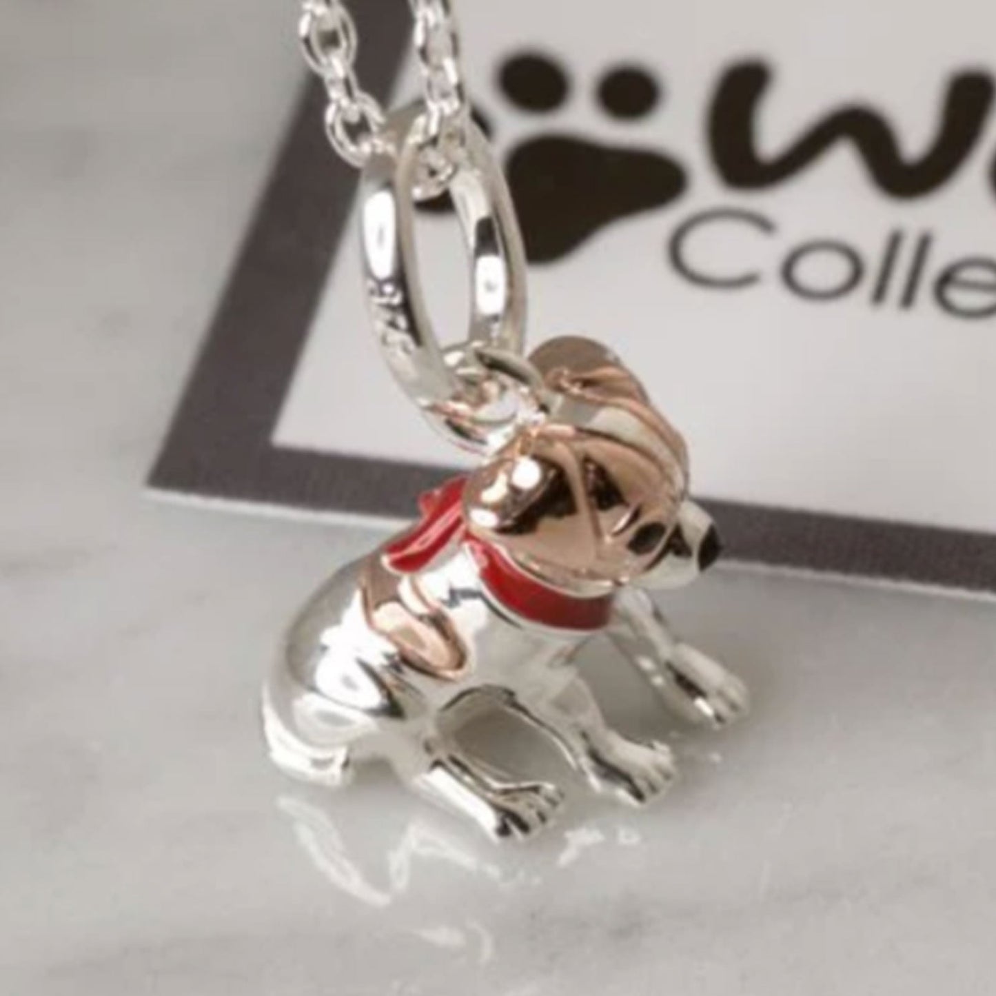 Jack Russell Recycled Sterling Silver Necklace - Cotswold Jewellery