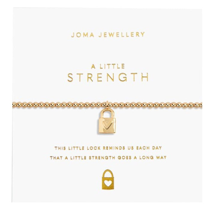 Joma Jewellery A Little Gold Strength Bracelet - Cotswold Jewellery