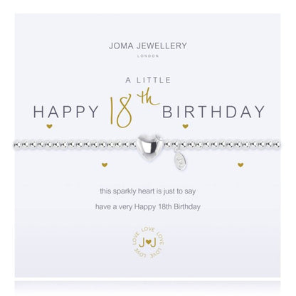 Joma Jewellery A Little Happy 18th Birthday Bracelet - Cotswold Jewellery