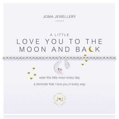 Joma Jewellery A Little Love you to the Moon & Back Bracelet - Cotswold Jewellery
