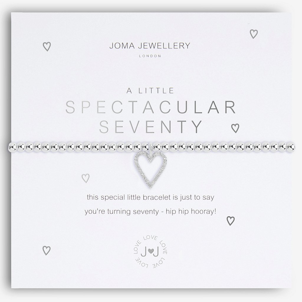 Joma Jewellery A Little Spectacular 70 Birthday Bracelet - Cotswold Jewellery