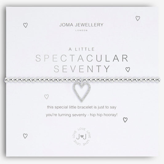 Joma Jewellery A Little Spectacular 70 Birthday Bracelet - Cotswold Jewellery