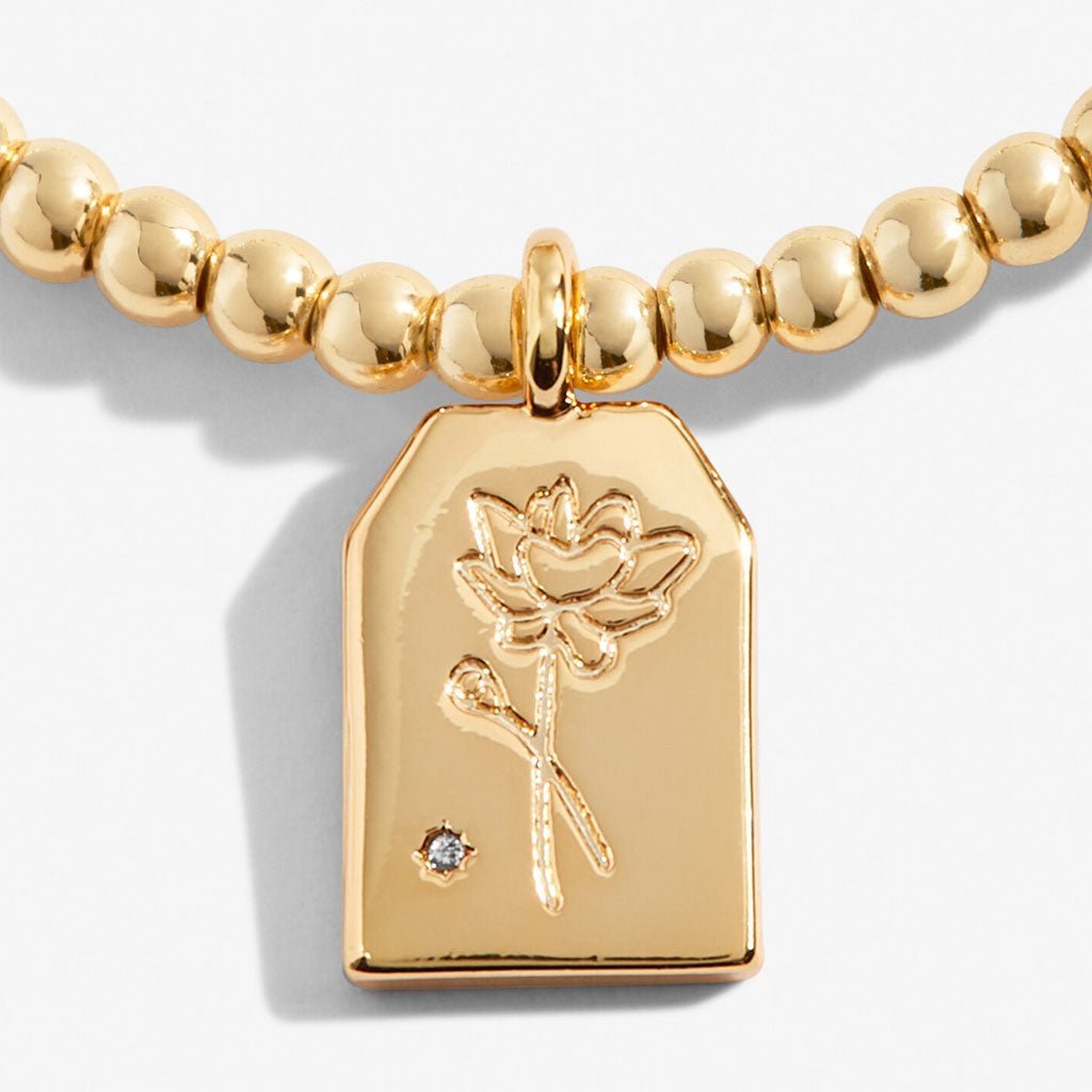 Joma Jewellery A Little Thankyou Bracelet Gold - Cotswold Jewellery