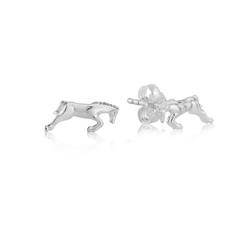Jumping Horse Earrings - Cotswold Jewellery