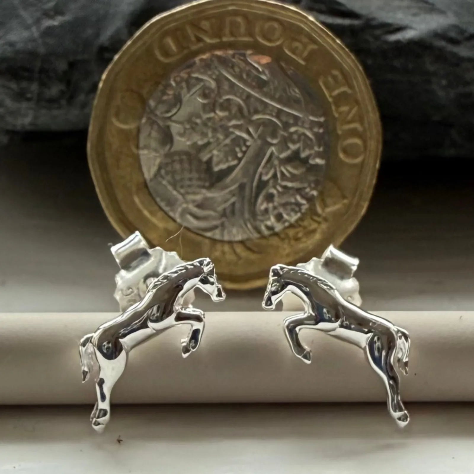 Jumping Horse Necklace & Earrings Set - Cotswold Jewellery