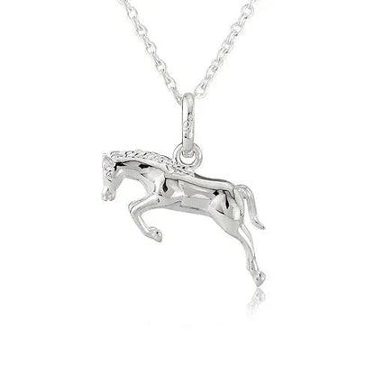 Jumping Horse Necklace & Earrings Set - Cotswold Jewellery