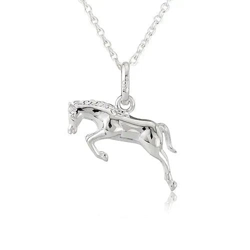 Jumping Horse Necklace & Earrings Set - Cotswold Jewellery