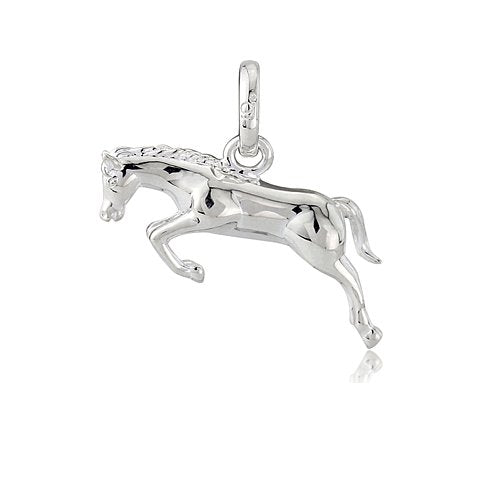 Jumping Horse Sterling Silver Necklace - Cotswold Jewellery