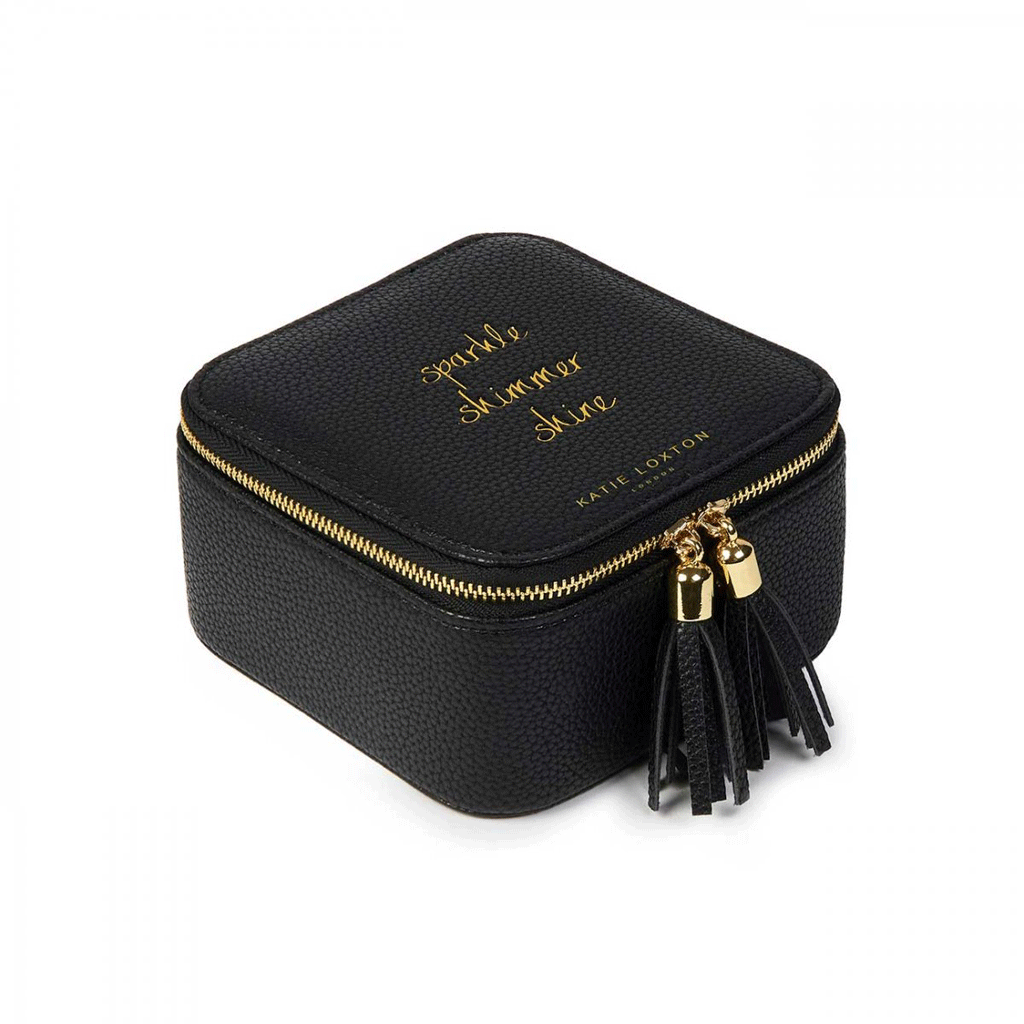Katie Loxton Black Tassel Jewellery Box - Cotswold Jewellery