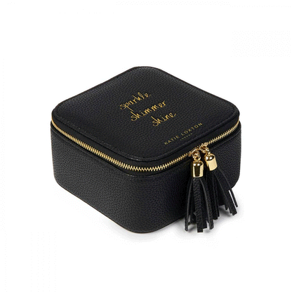 Katie Loxton Black Tassel Jewellery Box - Cotswold Jewellery
