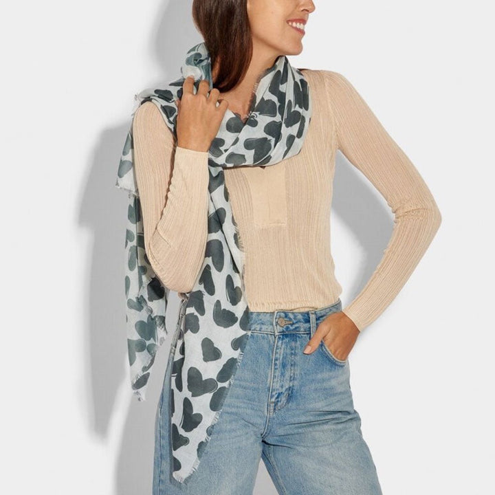Katie Loxton Heart Scarf - Cotswold Jewellery