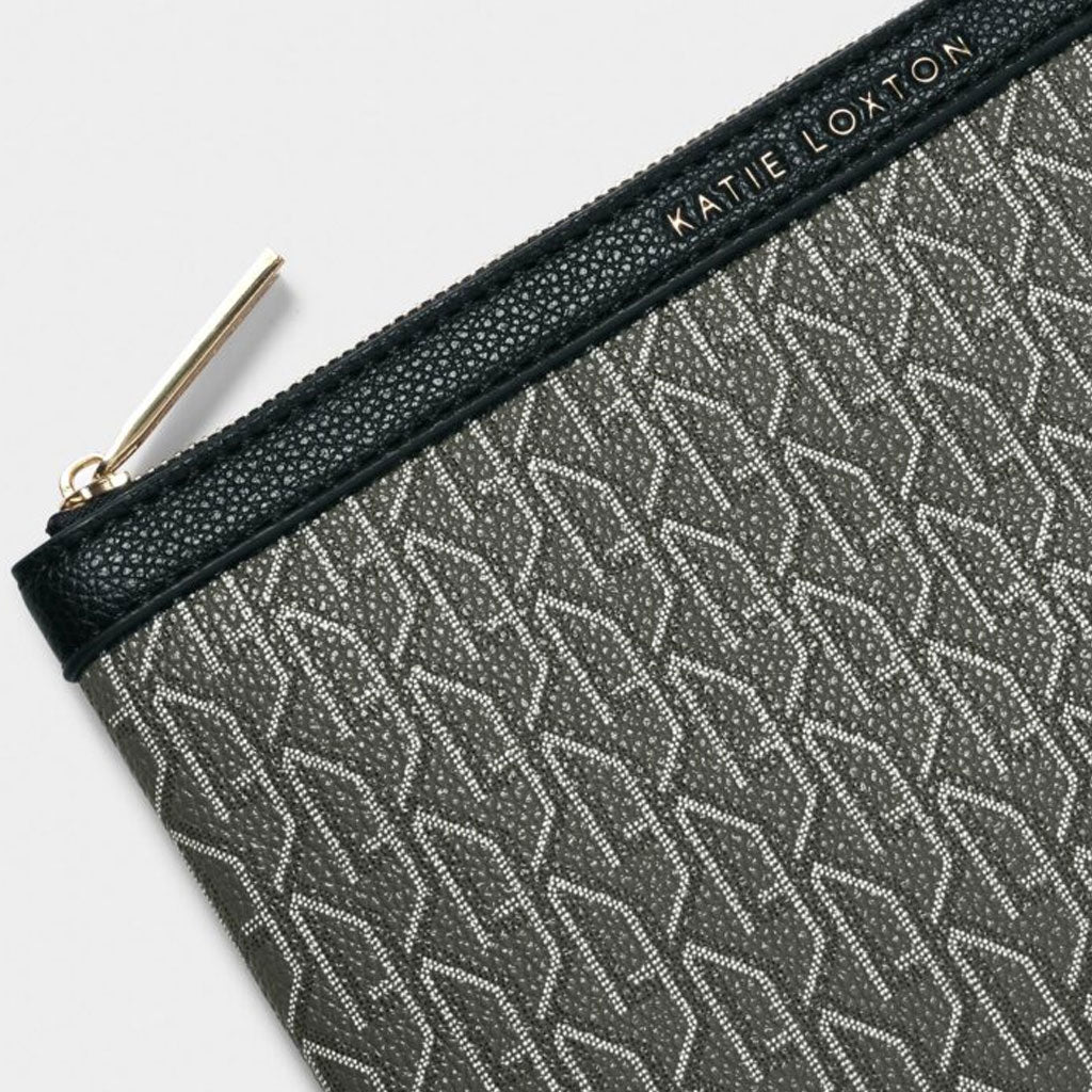 Katie Loxton Signature Pouch Black - Cotswold Jewellery