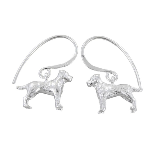 Reeves & Reeves Labrador Dangly Recycled Sterling Silver Earrings