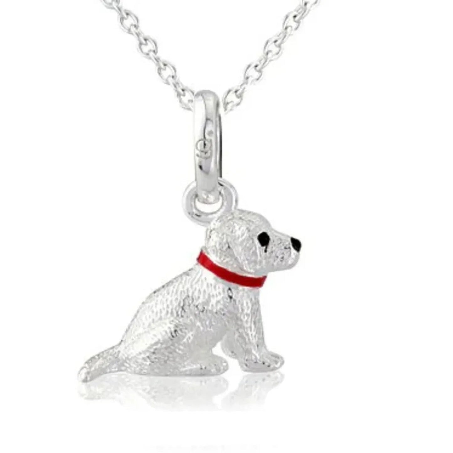 Labrador Recycled Sterling Silver Necklace - Cotswold Jewellery
