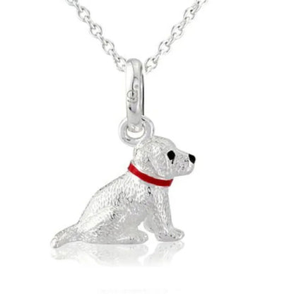 Labrador Recycled Sterling Silver Necklace - Cotswold Jewellery